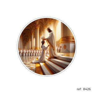 Salvação e Fé - Capa de Painel Redondo