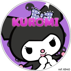 Kuromi - Capa de Painel Redondo