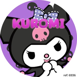 Kuromi - Capa de Painel Redondo