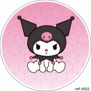 Kuromi - Capa de Painel Redondo