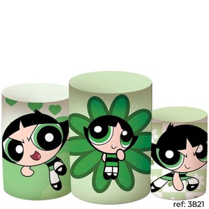 Meninas Super Poderosas - Trio de Capas de Cilindros