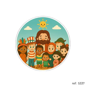Jesus diversos - Capa de Painel Redondo