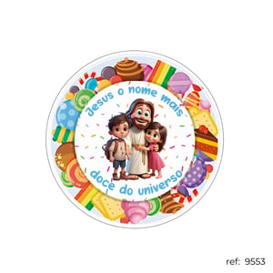 Jesus e crianças - Capa de Painel Redondo