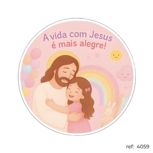 Jesus e crianças - Capa de Painel Redondo