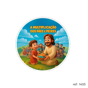 Jesus e crianças - Capa de Painel Redondo