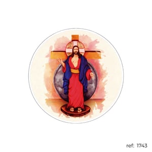 Páscoa com Jesus - Capa de Painel Redondo
