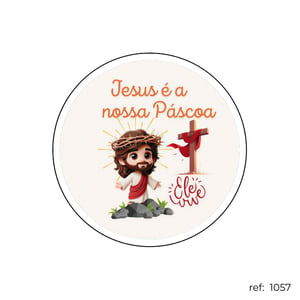 Páscoa com Jesus - Capa de Painel Redondo