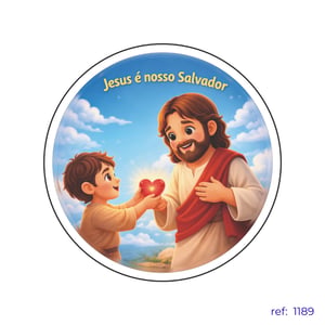 Páscoa com Jesus - Capa de Painel Redondo