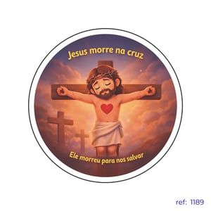 Páscoa com Jesus - Capa de Painel Redondo