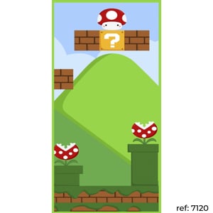 Mario Bros - Capa de Painel Lateral Veste Fácil 100x200