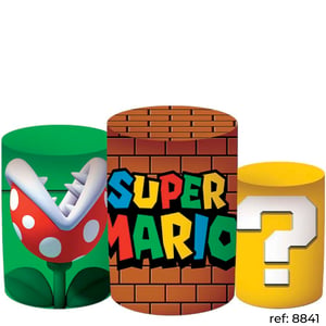 Super Mario - Trio de Capas de Cilindros