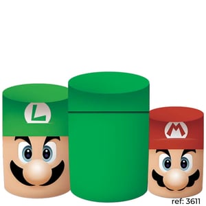 Super Mario - Trio de Capas de Cilindros
