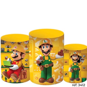Super Mario - Trio de Capas de Cilindros