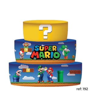 Super Mário - Bolo Fake (trio de capas)