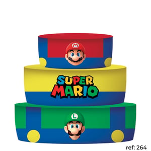 Super Mário - Bolo Fake (trio de capas)