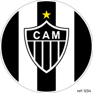 Times de Futebol - Capa de Painel Redondo