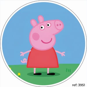 Peppa Pig - Capa de Painel Redondo