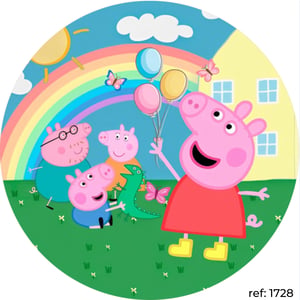 Peppa Pig - Capa de Painel Redondo