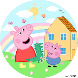 Peppa Pig - Capa de Painel Redondo