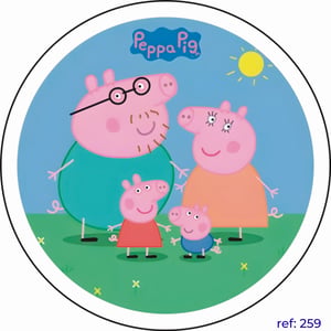 Peppa Pig - Capa de Painel Redondo
