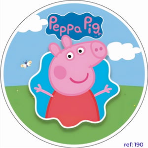 Peppa Pig - Capa de Painel Redondo