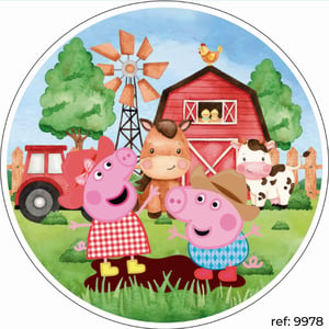 Peppa Pig - Capa de Painel Redondo