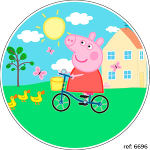 Peppa Pig - Capa de Painel Redondo