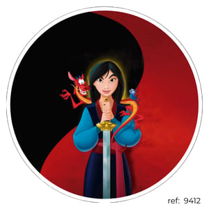 Princesas - Capa de Painel Redondo