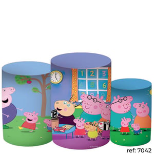 Peppa Pig - Trio de Capas de Cilindros