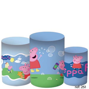 Peppa Pig - Trio de Capas de Cilindros