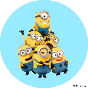 Meu Malvado Favorito/Minions - Capa de Painel Redondo