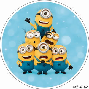 Meu Malvado Favorito/Minions - Capa de Painel Redondo