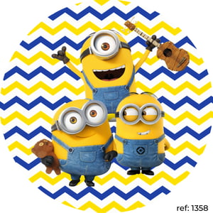 Meu Malvado Favorito/Minions - Capa de Painel Redondo