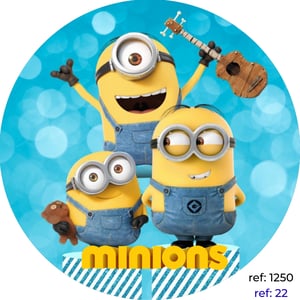 Meu Malvado Favorito/Minions - Capa de Painel Redondo