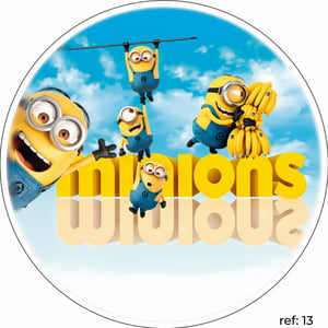 Meu Malvado Favorito/Minions - Capa de Painel Redondo