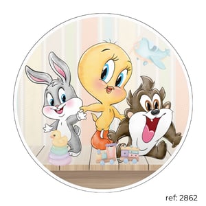 Looney Tunes - Capa de Painel Redondo