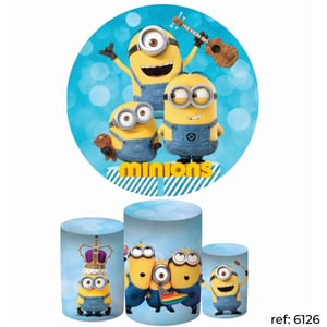 Meu Malvado Favorito/Minions - Kit Festa (Painel 150cm + Trio de Cilindros)