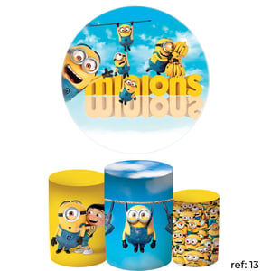 Meu Malvado Favorito/Minions - Kit Festa (Painel 150cm + Trio de Cilindros)