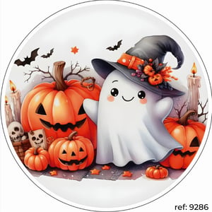 Halloween - Capa de Painel Redondo