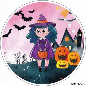 Halloween - Capa de Painel Redondo