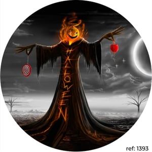 Halloween - Capa de Painel Redondo
