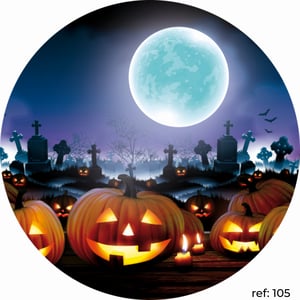 Halloween - Capa de Painel Redondo