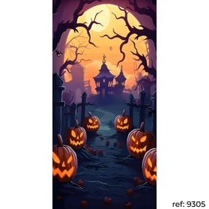 Halloween - Capa de Painel Lateral Veste Fácil 100x200