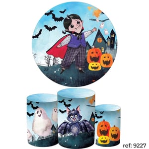 Halloween - Kit Festa (Painel 150cm + Trio de Cilindros)