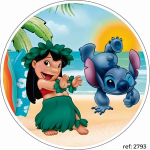 Lilo & Stitch - Capa de Painel Redondo