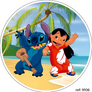 Lilo & Stitch - Capa de Painel Redondo