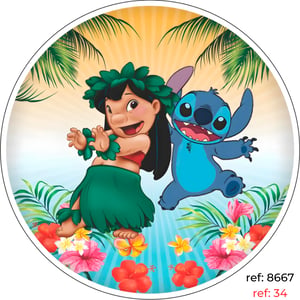 Lilo & Stitch - Capa de Painel Redondo