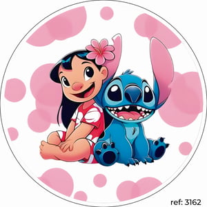 Lilo & Stitch - Capa de Painel Redondo
