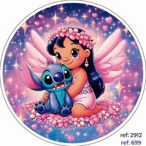 Lilo & Stitch - Capa de Painel Redondo