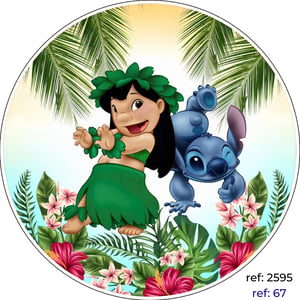 Lilo & Stitch - Capa de Painel Redondo